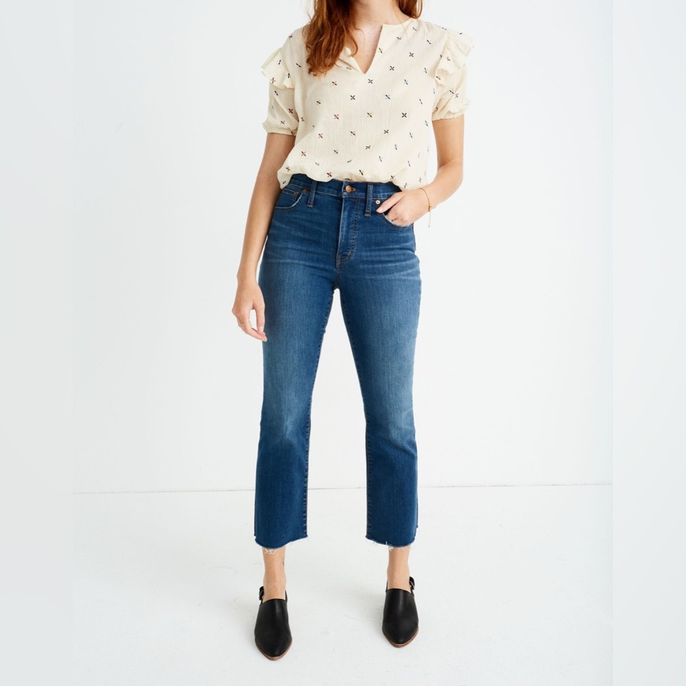 Madewell Cali Demi-Boot Jeans in Preston Wash: Raw-Hem Edition